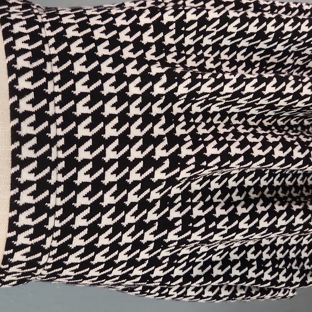 Vintage Y2K Candies Houndstooth Print Sweater Skater Circle Midi Length Skirt - Picture 2 of 8